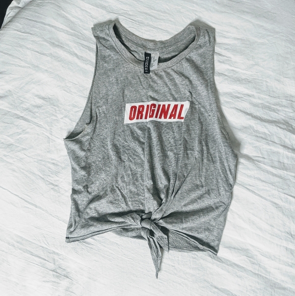 Gray Crop Top - Picture 2 of 3